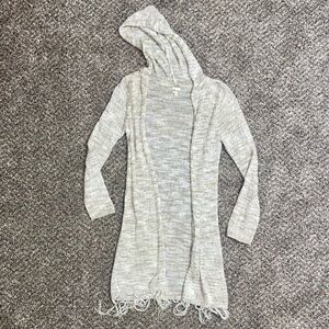 Mudd Light Brown Hooded Cardigan Size Girls 14